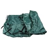 NbgrvB Dreieckige Abdeckung für Kaninchenstall, für drinnen und draußen, 210D Oxford-Gewebe, wasserdicht, Staubschutz, Meerschweinchenkäfig, winddicht, mit verstellbarem Saum, Schwarz/Grün, 180 x 52 x