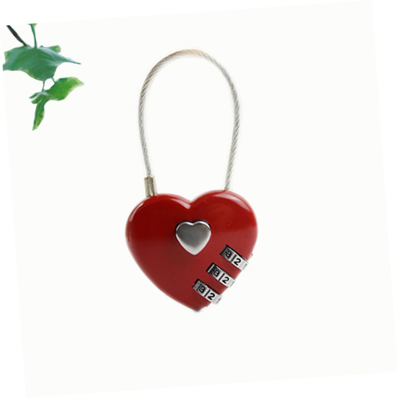 Mikikit 3 Set Più Forte Texture Bagagli Combinazione Lucchetto Password Valigia Serrature Accessori Da Viaggio Facile Da Sbloccare Rosso 4 Pezzi * 3