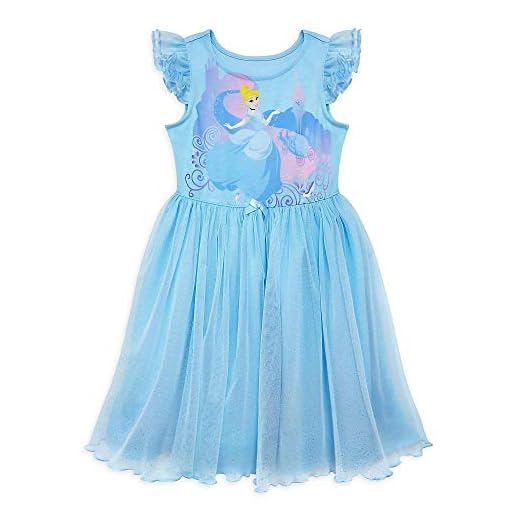 Disney Cinderella Deluxe Nightshirt for Girls, Size 5/6 Multicolored