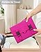 Relavel HangingTravel Toiletry Bag for Women, Large Capacity Toiletries Bag, Travel Essentials Organizer, Hanging Makeup Case for Accessories, Waterproof Bathroom Shower Bag (hot pink)