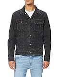 chaqueta vaquera larga de mujer Denim Lee Rider Jacket Chaqueta Vaquera para Hombre, Black Rinse, M