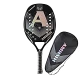 Raquete de Beach Tennis Profissional de Fibra de Carbono 3K e Bolsa porta-raquete