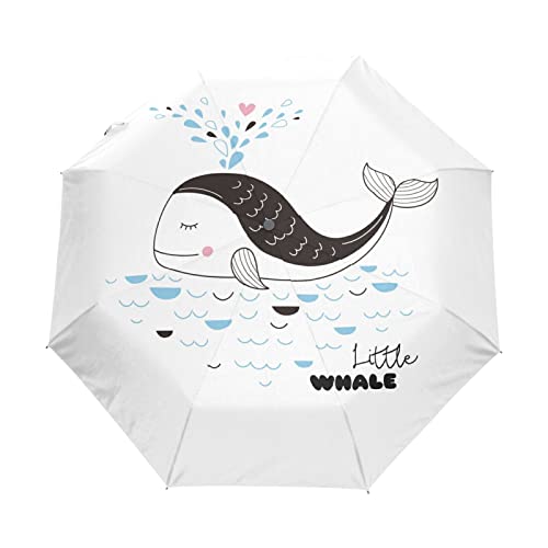 Parapluie automatique compact protection UV et anti-retournement pour voyage