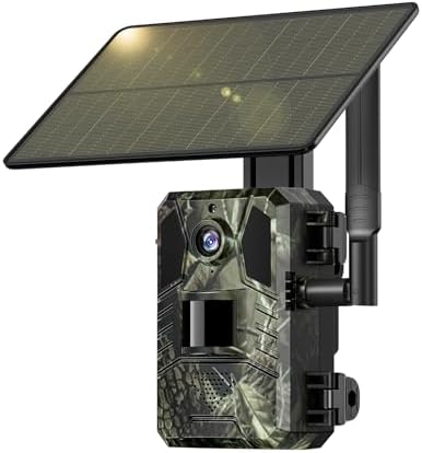 SEHMUA 4G LTE Cellular Trail Cameras 3rd Gen with Live Streaming, Game Camera Built-in SIM Card with Motion Activated 0.2s Trigger Time Solar Trail Camera IP66 Waterproof