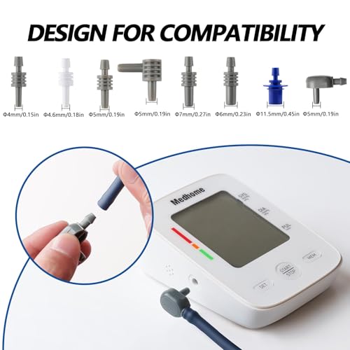 Medhome Small Blood Pressure Cuff Upper Arm 5.5\"-9.5\"(14-24cm) S Replacement BP Cuff for Small Arms Adult Cuff with 8 Connectors Compatible with Omron and Other Brands BP Monitors - Thumbnail 3