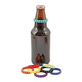 True  by True Fabrications Beer Bottle Bright, Colorful Geer Shaped Bottle Neck Bands For Parties, Picnics, Holidays, Dinners and More