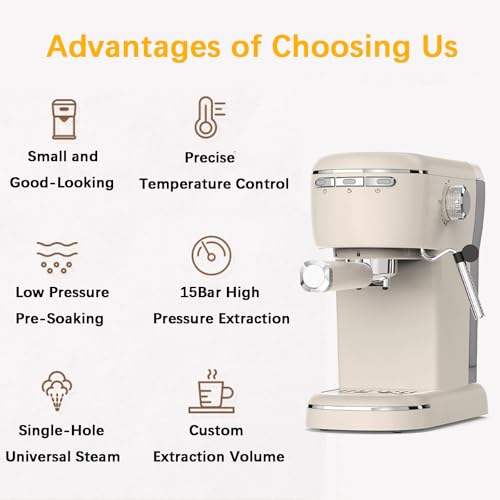Cafetera portátil semi automática 1.08 L tanque miniatura 2