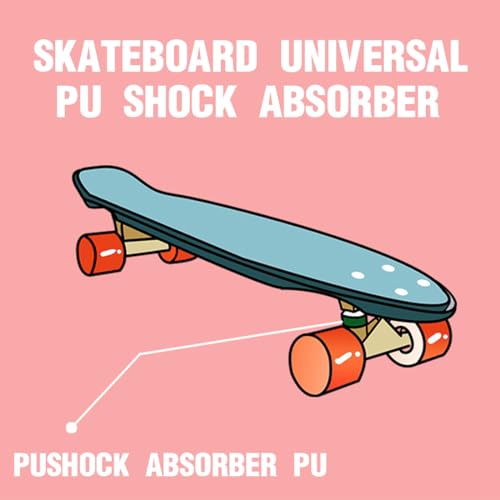 VZUHSW Skateboard Buchsen Set - 4 Stück Lenkgummis Standard Cylinder für Truck, Longboard-Zubehör Ersatzteile Cups, Beste Skateboard Bushings zum Austauschen, Perfektes Outdoor-Sport Accessoire!
