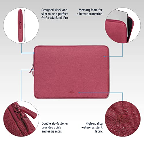 Image of RIVACASE Suzuka ECO Laptop Sleeve 13.3-14 inches fits Most Popular MacBook, Laptops, Ultrabooks and Tablets ECO-Friendly RPET Water Resistant Polyester Fabric