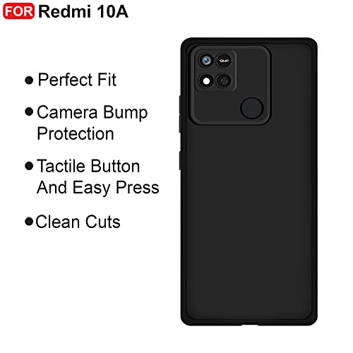 CEDO-Redmi-10A-Poco-C31-Back-Cover-Matte-Soft-Silicon-Flexible-Camera-Bump-Protection-All-Side-Shock-Proof-Rubberised-Back-Case-Cover-for-Xiaomi-Redmi-10A-Poco-C31-Black