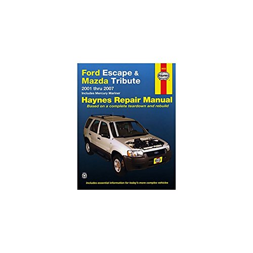  Haynes Ford Escape, Mazda Tribute & Mercury Mariner Automotive Repair Manual: 2001 Thru 2011, Mercury Mariner Through 2011, Does Not Include Information Specific to Hybrid Models