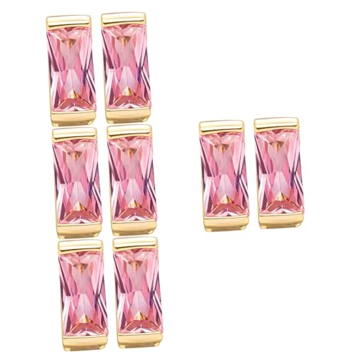 ANDRESLAD 8 Pz Grandi in zircone adornare Gioielli per Cosplay Accessori Rapper Decorazione di Finti griglia per Rapper Oggetti di Scena del Rapper Strass