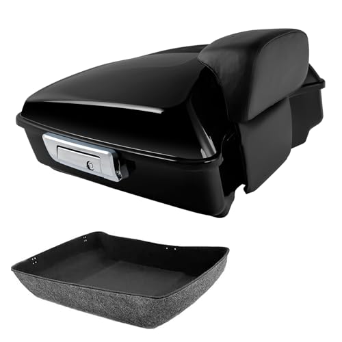 TCMT Chopped Tour Pack Trunk W/Backrest Fits For Harley Davidson Touring CVO Road King Road Glide Street Glide Electra Glide 2014-2025