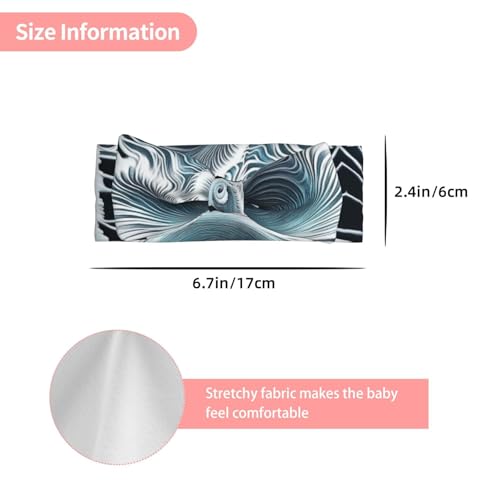 nautilus Baby Headbands Soft Nylon Hairbands with Stretchy Bows Girls Hair Accessories for Newborn Infant Toddler Kids3