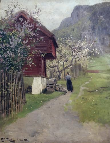 Affiche graffiti Asker de Fritz Thaulow design moderne en impression 60x90cm