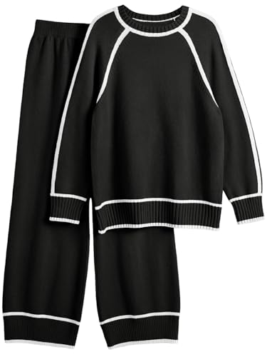 LILLUSORY Womens Lounge Set Two 2 Piece 2025 Fall Loungewear