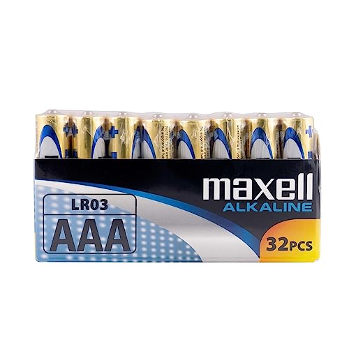 piles alcalines Maxell LR03 (AAA, pack famille 32er)