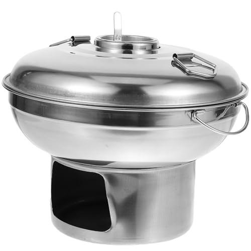 Ustensile cuisine camping extérieur 20 cm en inox pour chauffer rapidement vos repas