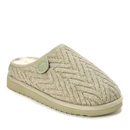 Image of Fireside by Dearfoams Women's Greta Genuine Shearling Clog Slippers, 100% Natural Suede Clogs for Outdoor & Indoor