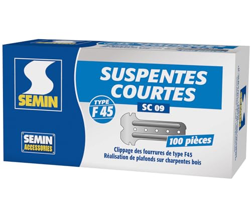 Suspentes Courtes 80 mm F45 Semin, Boite de 100