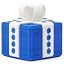 blue white