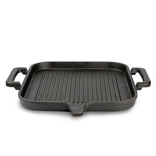 Cast Iron Grill Pans Korean Tabletop Center Raised Round Samgyupsal Grill Pan For BBQ Bulgogi Meat Bacon Steak