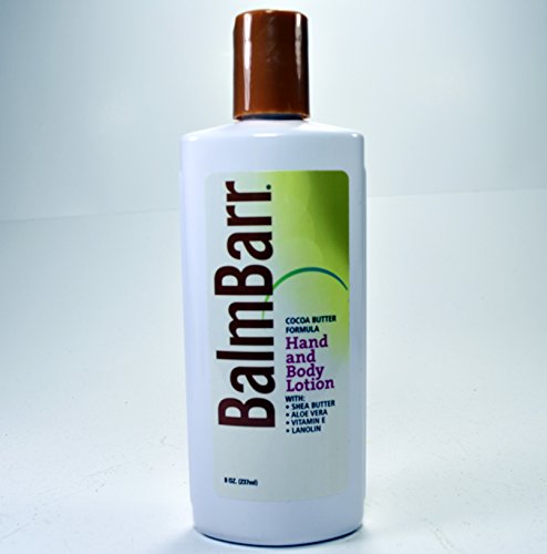 BalmBarr Hand & Body Lotion with Cocoa Butter Formula, 8 Ounces