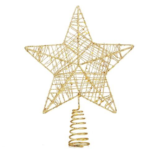 Punta per Albero di Natale, Ideale per Albero di Natale (Oro, 1 x )