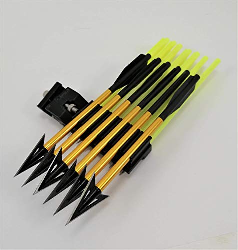 Picatinny Bolt Holder Quiver Accessory for Pistol Crossbow in Black (7+6 Right) - Thumbnail 5