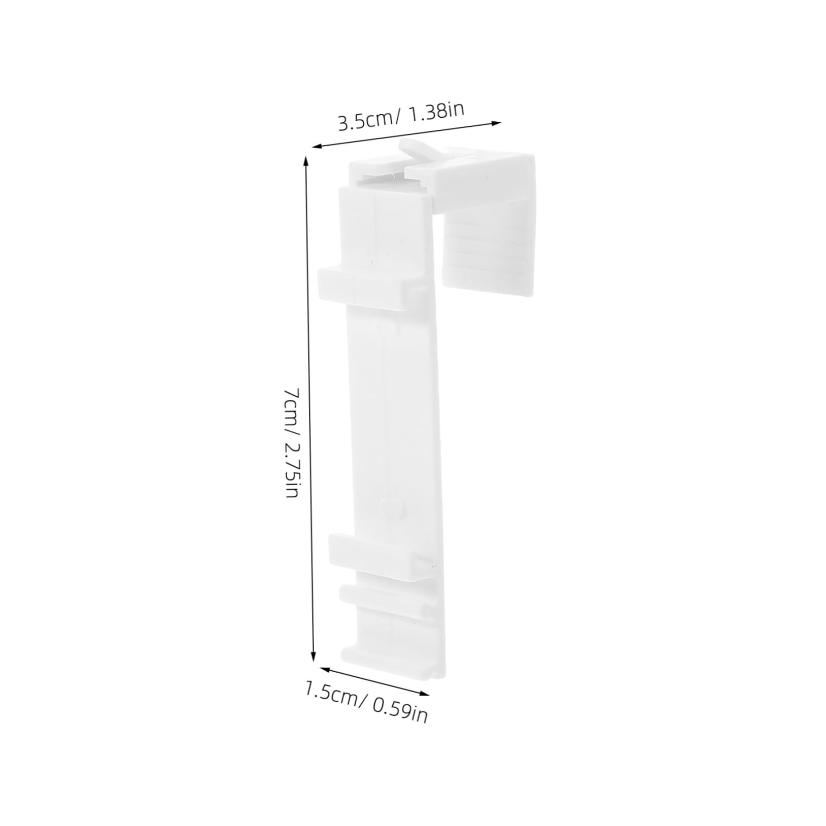 Zerodeko 10Sets Self Adhesive Curtain Rod Brackets No Drill Easy Installation for Pleated Blinds Versatile Louver Accessories Decorative Practical Hooks for Home Use