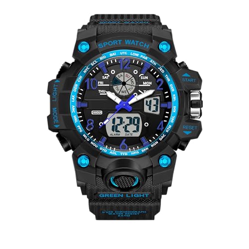 Montre tactique pour le sport et le camping avec grand écran LED