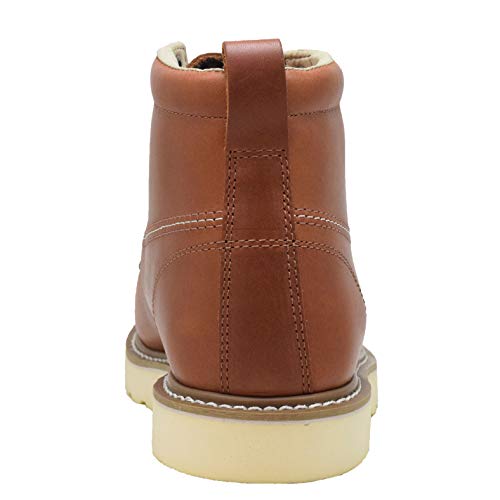 Golden Fox Work Boots Men's 6" Steel Toe Wedge Boot for Construction with Lightweight Comfortable Outsole4