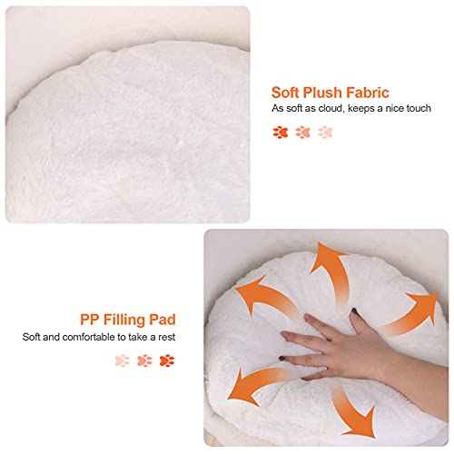 BingoPaw Elevated Pet Bed,Nordic Cat Stool with Cozy Pad Waterproof,Doggie Chair with Sturdy Wood Legs for Small Dog Kitten - Image 5