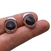Realistic Oval Brown Pig Glass Eyes - 13mm x 18mm, 18mm x 25mm, 30mm x 40mm Art Eyes Farm Animal Swine Warthog Boar Sculpture Making (30mmx40mm) #1