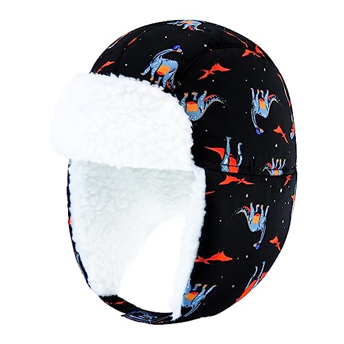 Image of BAVST Winter Trapper Hat for Boys Girls Waterproof Warm Baby Toddler Ushanka Fleece Beanie Hats for 6M-6T