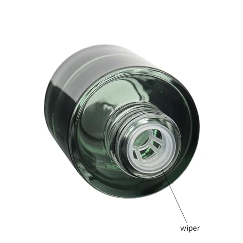 Generic PORTER 10 Pack 1Oz Empty Serum Bottle Dark Green Round Flat Shoulder Essential Oil Dropper Bottle thumb #6