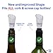 TenTen Labs Premium Wine Aerator Pourer Spout (2-Pack) – Rich Bubbles for Improved Flavor & Aroma – Wine Accessories for Wine Lovers with No-Drip Design – Perfect Gifts for Women and Men – Black