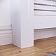 Vida Designs Milton Heizkörper-Abdeckung, moderner, weiß-lackierter Schrank aus mitteldichter Faser-Platte, klein
