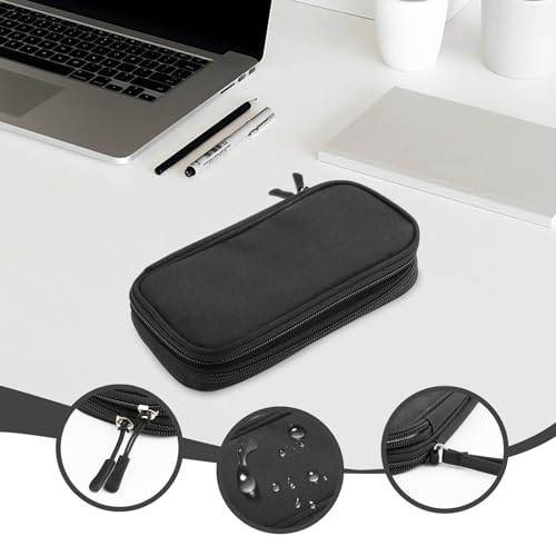 NVIYAM Organizador Cables Viaje, Organizador Cables Viaje Impermeable, Accesorios Estuche Cables Portátil, Estuche Cables para Cargador, Memoria USB, SD Tarjeta y Adaptadores, Gris (Negro) - imagen 3