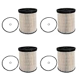 4PCs of Fuel Filter W/O-Ring Compatible with 2014-2020 Chevrolet Silverado GMC Sierra 1500 2500
