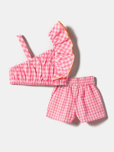 Image of Nautinati Baby Girls Cute Printed Top and Shorts Clothing Set | Age 0-3 Years