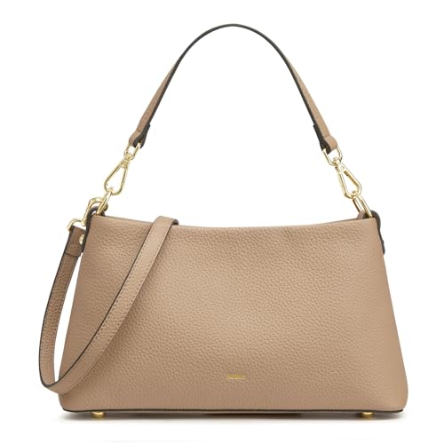 Image of Kattee Genuine Leather Crossbody Bag for women, Small Purse | Compact size. 2 removable & adjustable straps for versatile carry. Fits phone, cards & daily essentials. Trendy style