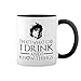 Game of Thrones I Drink and I Know Things Tyrion Lannister Blanc tasse de café avec jante noire et poignée Mug