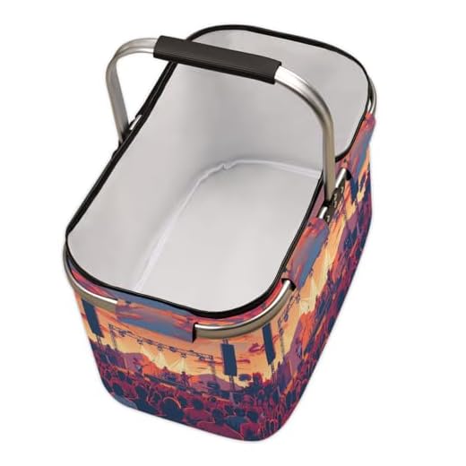 Portable Collapsible Picnic Shopping Basket