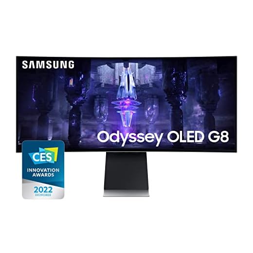 MONITOR SAMSUNG ODYSSEY OLED G8 com um tempo de resposta de 0,1ms na tela de 175Hz
