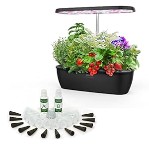 Diivoo 12 Pods Hydroponics Growing System and Hydroponics Growing Kits Bundle, Include One Indoor Herb Garden and One…