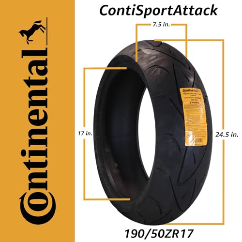 Neumáticos Continental 190/50 ZR17 73W de alta gama para estabilidad 2