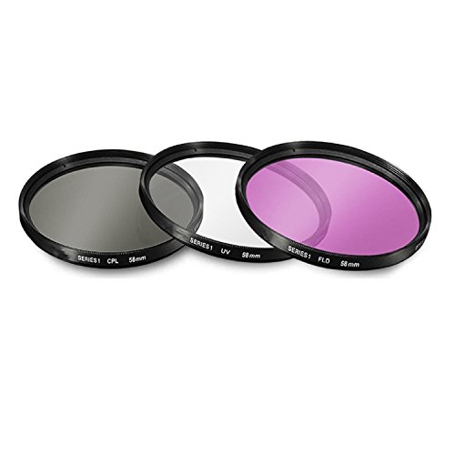 Big Mike's 55mm & 58mm 14 Piece Filter Set for Nikon D5600, D3400 DSLR Camera with UV-CPL-FLD & Close Up Filters