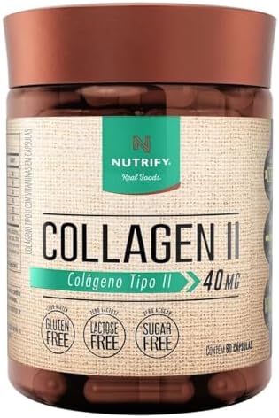 Colágeno Tipo 2 Puro Não Hidrolisado 40mg 60caps Nutrify