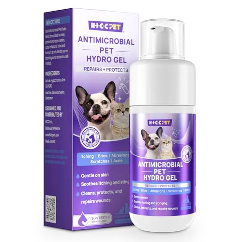 HICC PET Dog Wound Care Hydro Gel, Heals Wounds, Hot Spot Treatment for Dogs, Soothes Inflammation,...